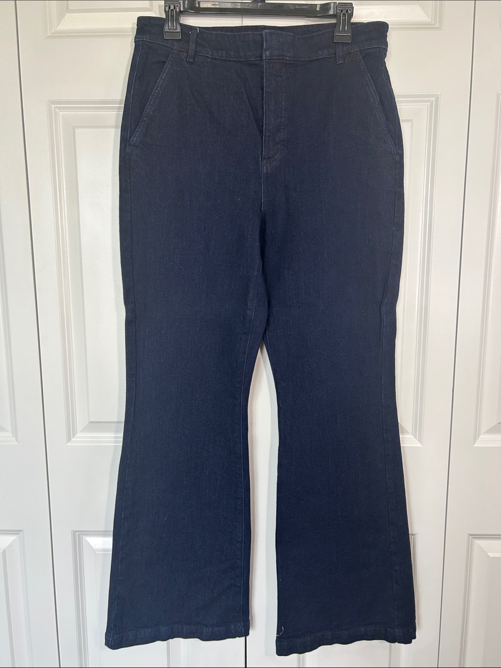 Ann Taylor Factory Dark Navy Wide Leg Jeans